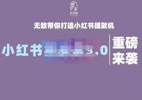 小红书实战营3.0，无敌带你打造小红书提款机 价值7999元