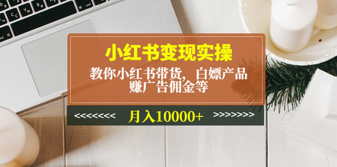 小红书变现实操：教你小红书带货，白嫖产品，赚广告佣金等，月入10000+