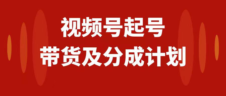 图片[1]-视频号快速起号，分成计划及带货，0-1起盘、运营、变现玩法，日入1000+-阿灿说钱