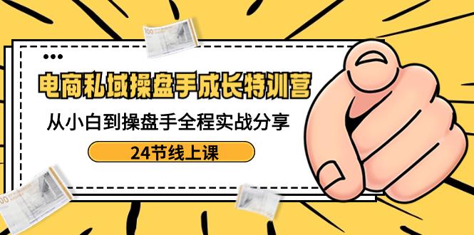 图片[1]-电商私域操盘手成长特训：从小白到操盘手全程实战分享【24节线上课】-阿灿说钱